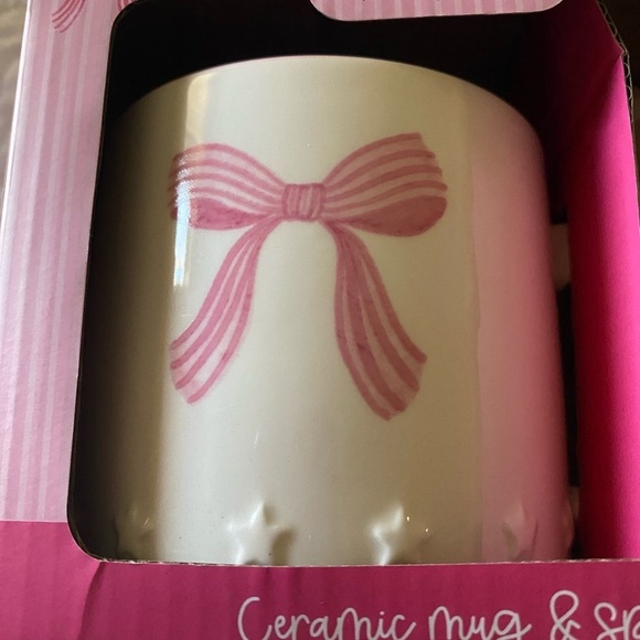 🎄CHRISTMAS GIFTS🎄 NWT-HARVEST GREEN STUDIO-CERAMIC MUG AND SPOON-BRITISH DESIGN - Picture 2 of 4